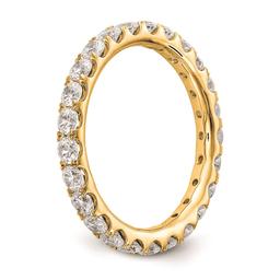 Pure Fire 14kt. Yellow Gold Lab Grown Diamond Eternity Band
