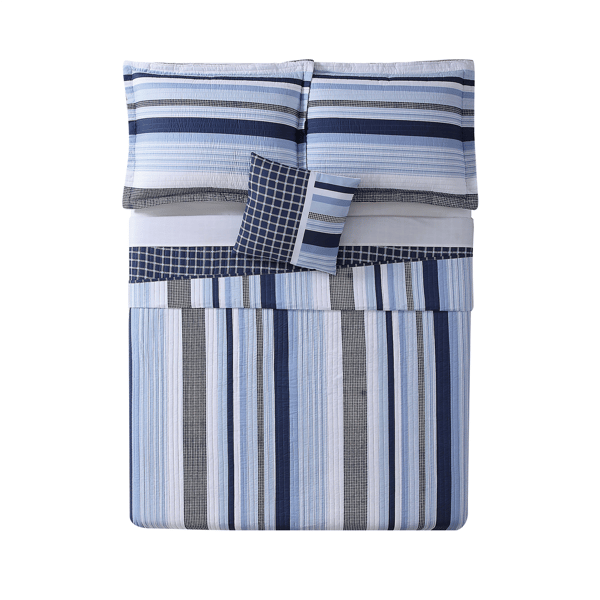 My World Mason Stripe 4pc. Quilt Set