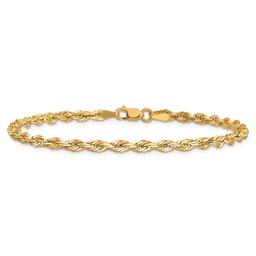 Gold Classics™ 3.0mm. 14kt. Semi Solid Rope Chain Bracelet