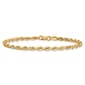 Gold Classics&#8482; 3.0mm. 14kt. Semi Solid Rope Chain Bracelet - image 2