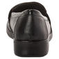 Womens Easy Street Harlow Black Patent Crocodile loafers - image 3