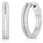 Diamond Classics(tm) 1/2ctw. Diamond 2-Row Hoop Earrings - image 1