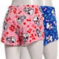 Juniors Peanuts™ Snoopy Bows & Cherries 2pk. Plush Pajama Shorts - image 3