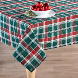 Green Plaid Tablecloth