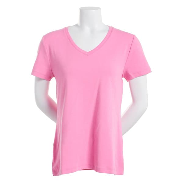 Womens Preswick &amp; Moore Short Sleeve V-Neck Tee - image 