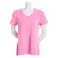Womens Preswick &amp; Moore Short Sleeve V-Neck Tee - image 1