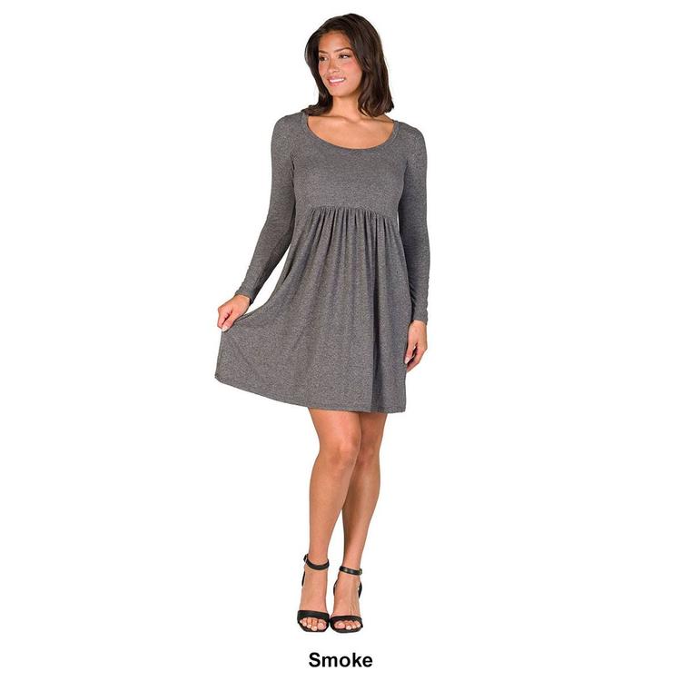 Womens 24/7 Comfort Apparel Babydoll Knee Length Dress