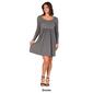 Womens 24/7 Comfort Apparel Babydoll Knee Length Dress - image 4