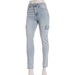 Juniors Celebrity Pink Ankle Skinny High Rise Cargo Jeans