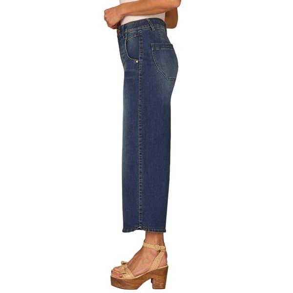 Womens Democracy “Ab”solution® Skyrise Cropped Wide Leg Jeans