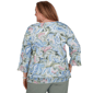 Plus Size Alfred Dunner Provence 3/4 Ruffle Sleeve Paisley Blouse - image 2