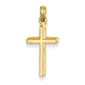 Unisex Gold Classics(tm) 14kt. Yellow Gold Polished Cross Pendant - image 1