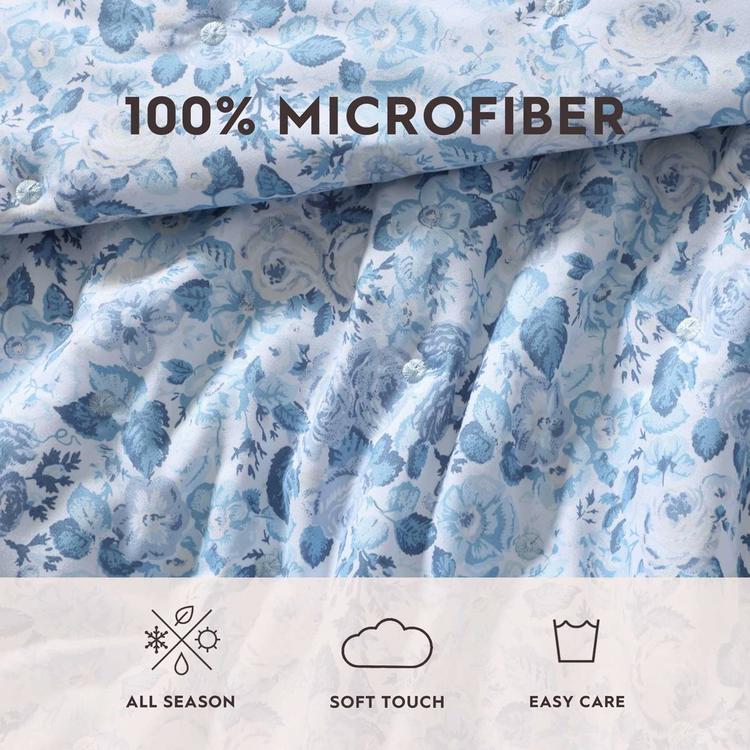 Laura Ashley Quartet Microfiber Quilt Set