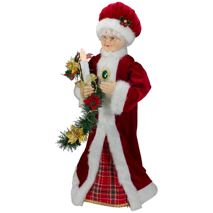 Northlight Seasonal 24in. Animated Mrs. Claus Christmas Figurine