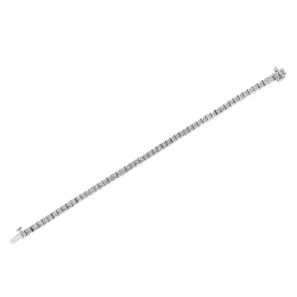 Haus of Brilliance Sterling Silver Diamond Tennis Bracelet