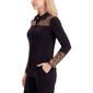Womens NY Collection Long Sleeve Leopard Button Front Blouse - image 3