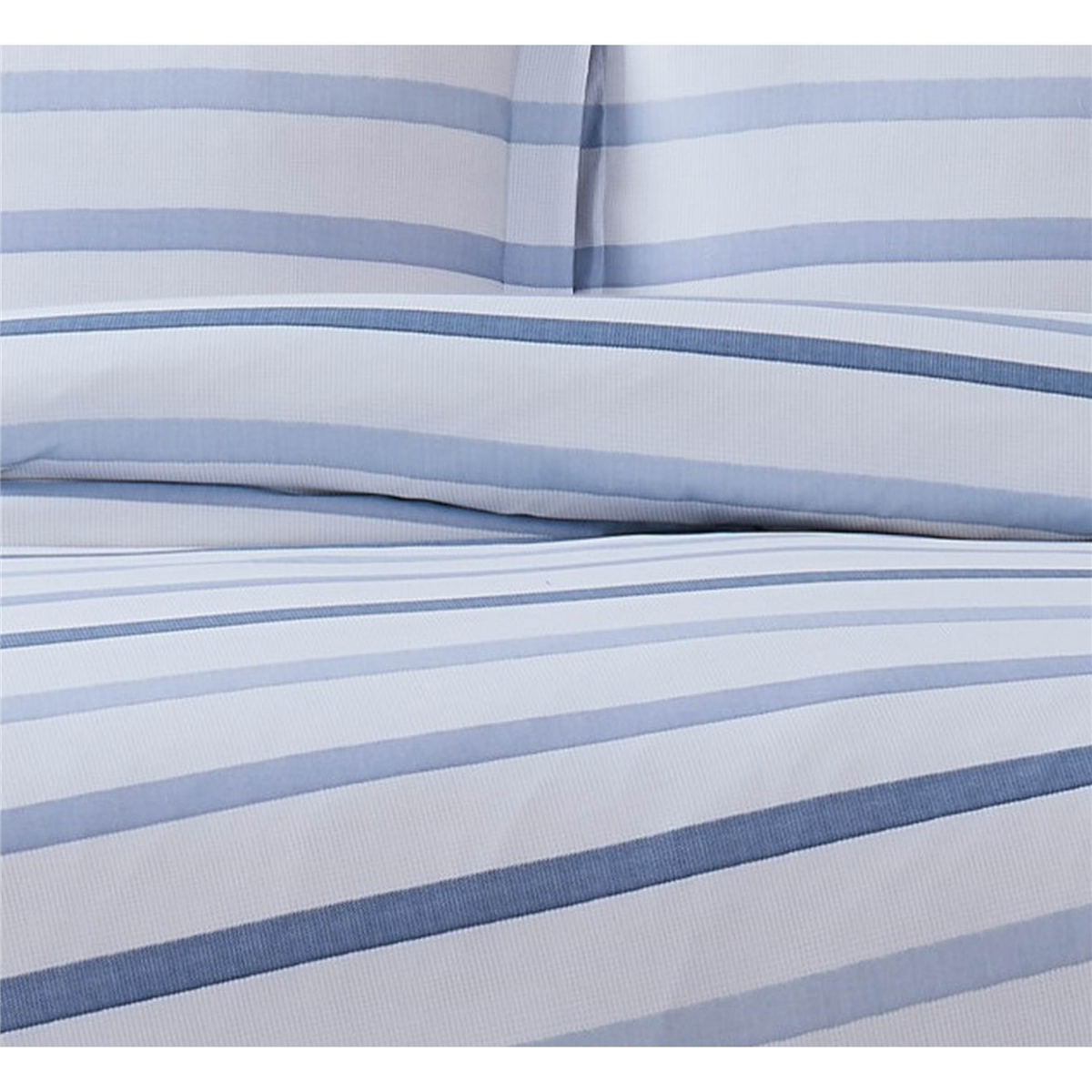 Truly Soft Waffle Stripe 3pc. Reversible Duvet Cover Set
