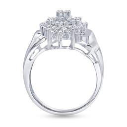 Nova Star® Sterling Silver 1ctw. Lab Grown Diamond Statement Ring
