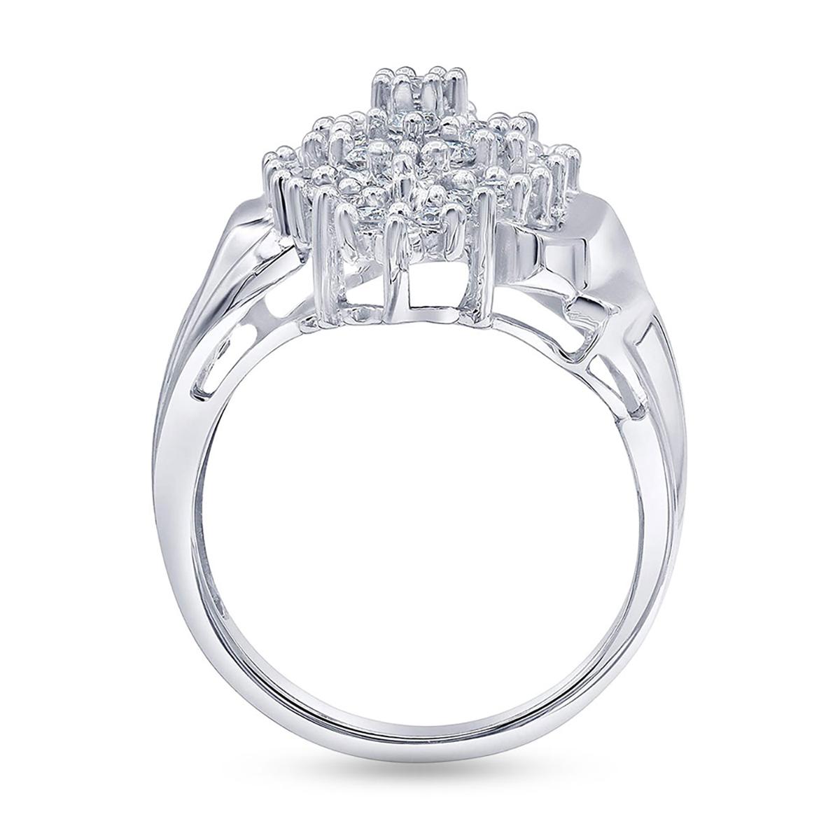 Nova Star® Sterling Silver 1ctw. Lab Grown Diamond Statement Ring