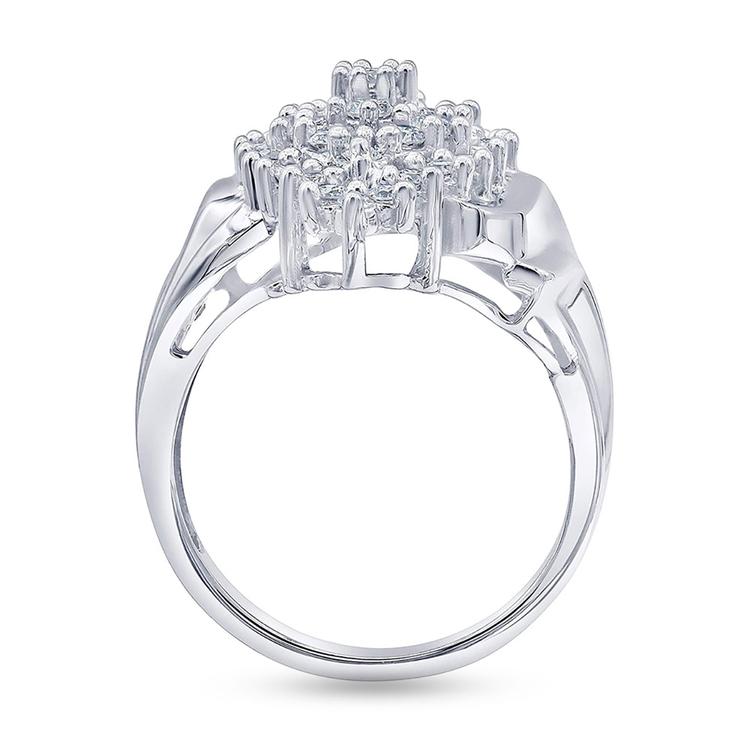 Nova Star® Sterling Silver 1ctw. Lab Grown Diamond Statement Ring
