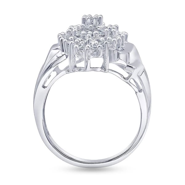 Nova Star® Sterling Silver 1ctw. Lab Grown Diamond Statement Ring