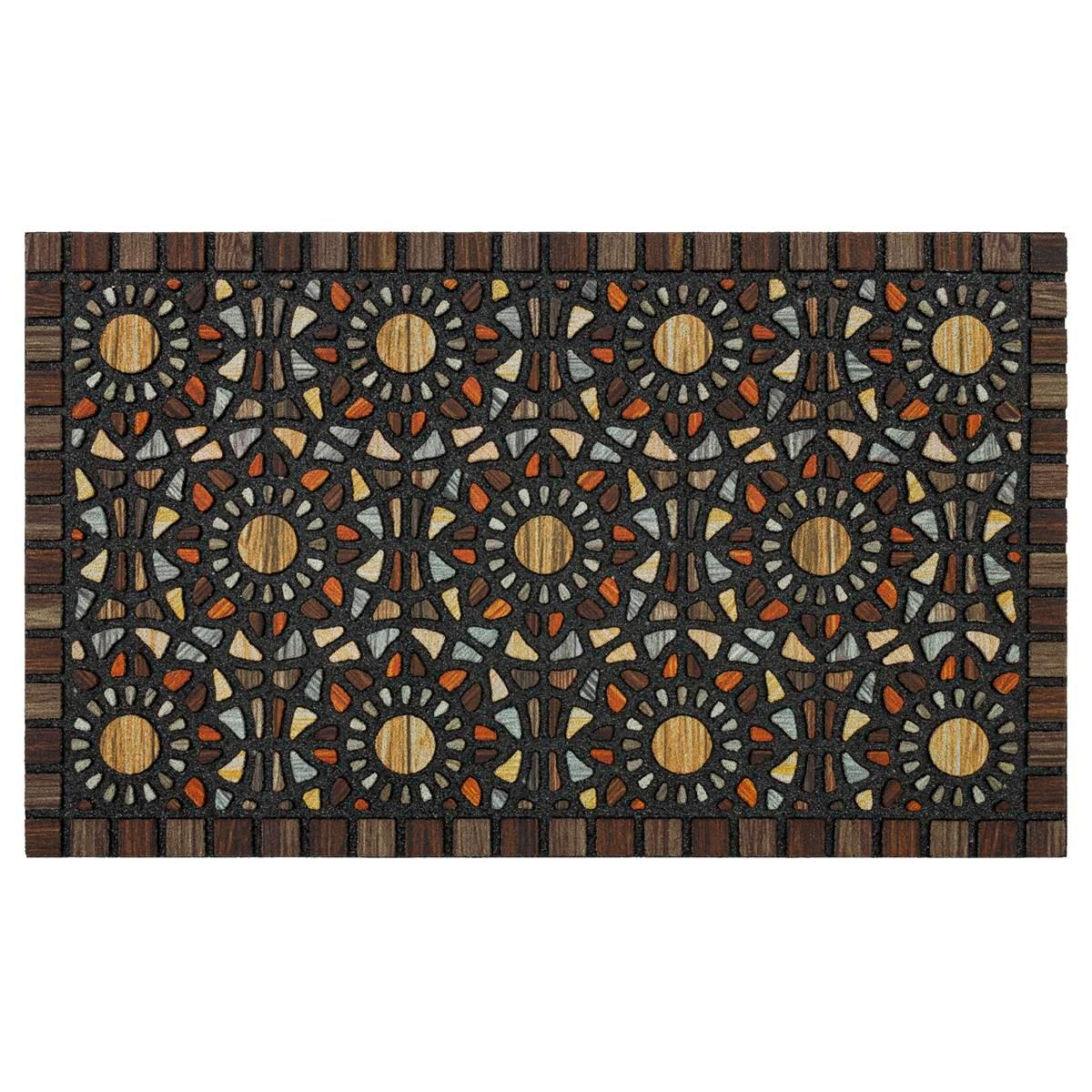 Mohawk Home Entranced Geometric Mosaic Rectangle Doormat