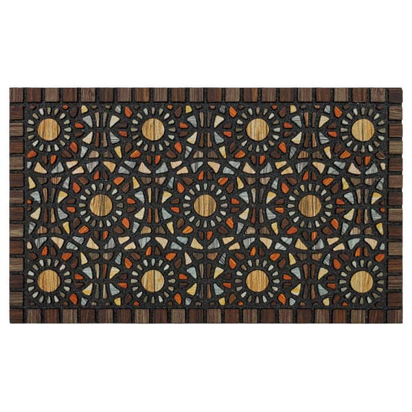 Mohawk Home Entranced Geometric Mosaic Rectangle Doormat - image 