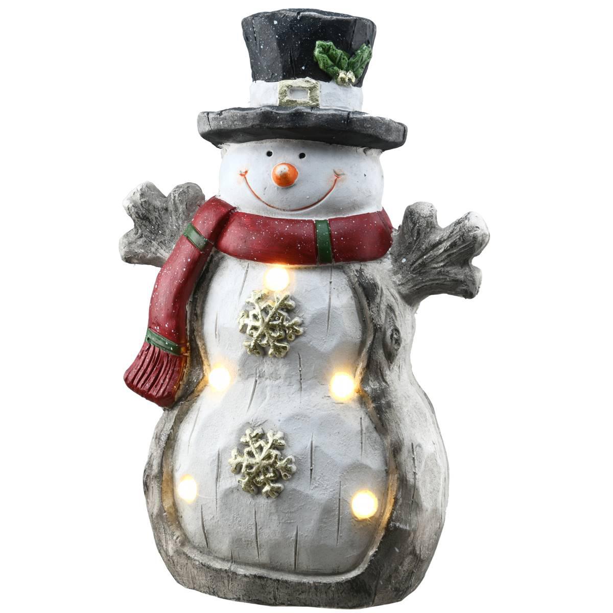 National Tree 16.5in. Lighted Snowman Decor Piece