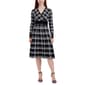 Womens Robbie Bee Plaid Surplus Sweater Dress - image 1