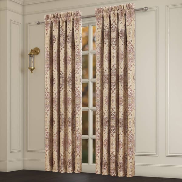 J. Queen New York Weston Damask Window Panel Pair