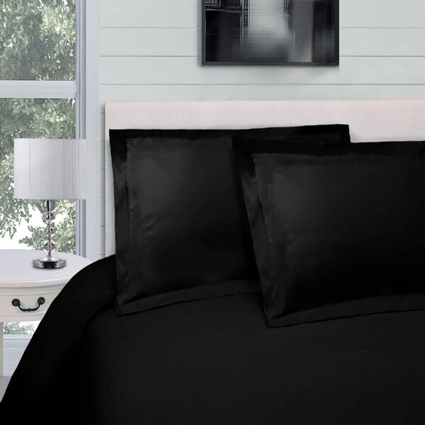 Superior 300 Thread Count Solid Egyptian Cotton Duvet Cover Set - image 
