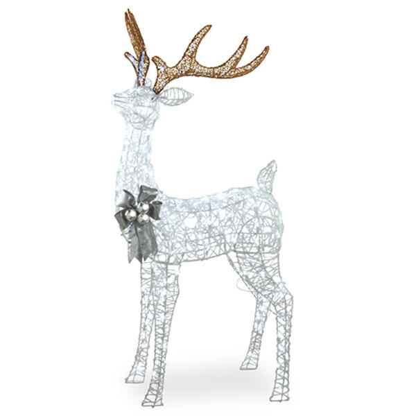 National Tree 65in. Pre-Lit Standing Buck - image 
