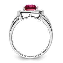 Mens Gentlemen’s Classics™ 14kt. White Gold 2 1/3ctw. Ruby Ring