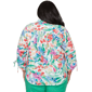 Plus Size Alfred Dunner Resort Living Tie Sleeve Floral Blouse - image 2