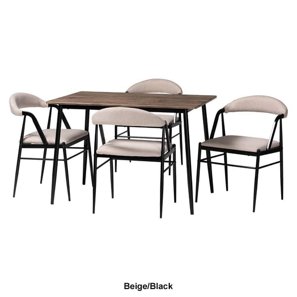 Baxton Studio Orrin Modern Industrial 5pc. Dining Set