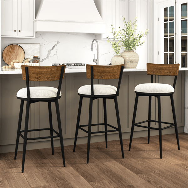HH2 Home Southbridge Metal Swivel Adjustable Height Stool