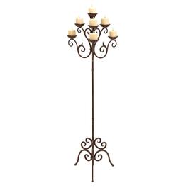 9th & Pike&#40;R&#41; Brown Iron Traditional Candelabra
