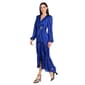 Womens R&M Richards Long Sleeve Satin Faux Wrap Dress - image 2