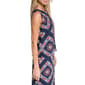 Womens Halston Sleeveless Geometric Scarf Blouse - image 3