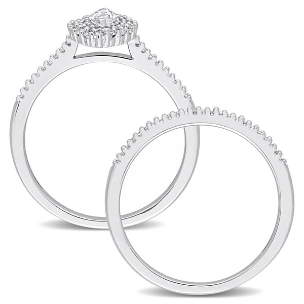 Diamond Classics™ 14kt. White Gold 1/2ctw. Diamond Bridal Set