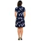 Womens MSK Short Sleeve Half Zip Neck Shift Dress - image 3