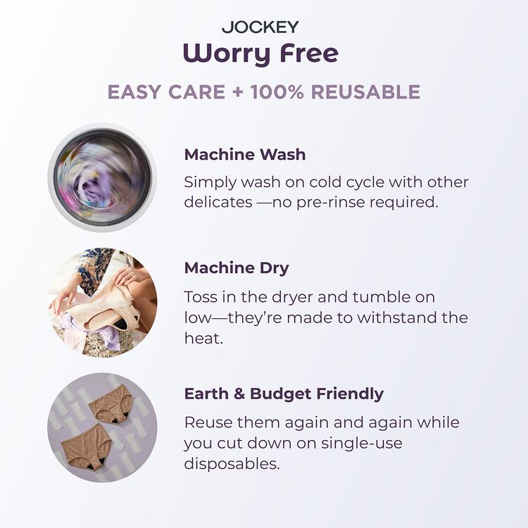 Womens Jockey® Worry Free Hipster Panties - 2583