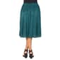 Womens 24/7 Comfort Apparel Pleated Party Midi Skirt - image 2