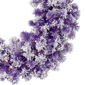 Northlight 24in. Pre-Lit Flocked Purple Pine Christmas Wreath - image 6