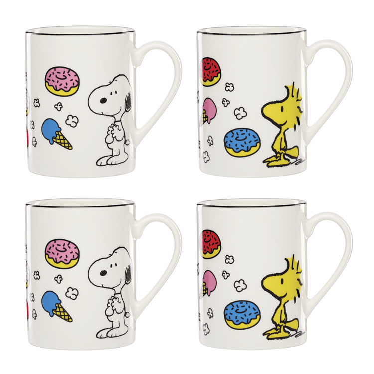 Lenox(R) Chef Snoopy Mugs - Set of 4