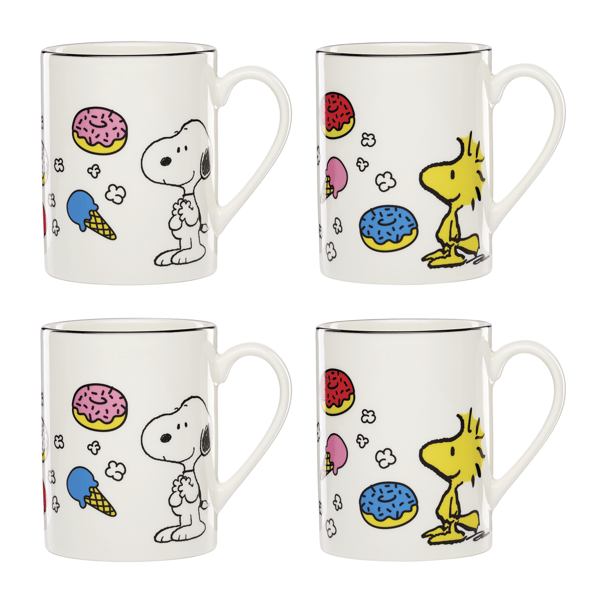 Lenox® Chef Snoopy Mugs - Set of 4 - image 