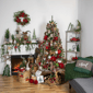 Northlight Buffalo Plaid Hanging Bird House Christmas Ornament - image 4