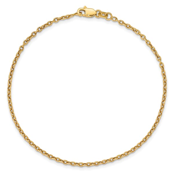 Gold Classics&#40;tm&#41; 1.8mm. Solid Polished Cable Chain Necklace