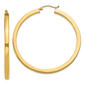 Gold Classics&#40;tm&#41; 14k 50mm Polished Square Hoop Earrings - image 1