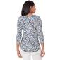 Womens Emaline Key Items Floral 3/4 Sleeve Tee - image 2
